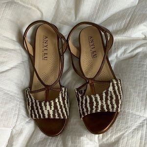 Italian handmade sandals size 7, unique design and comfortable.